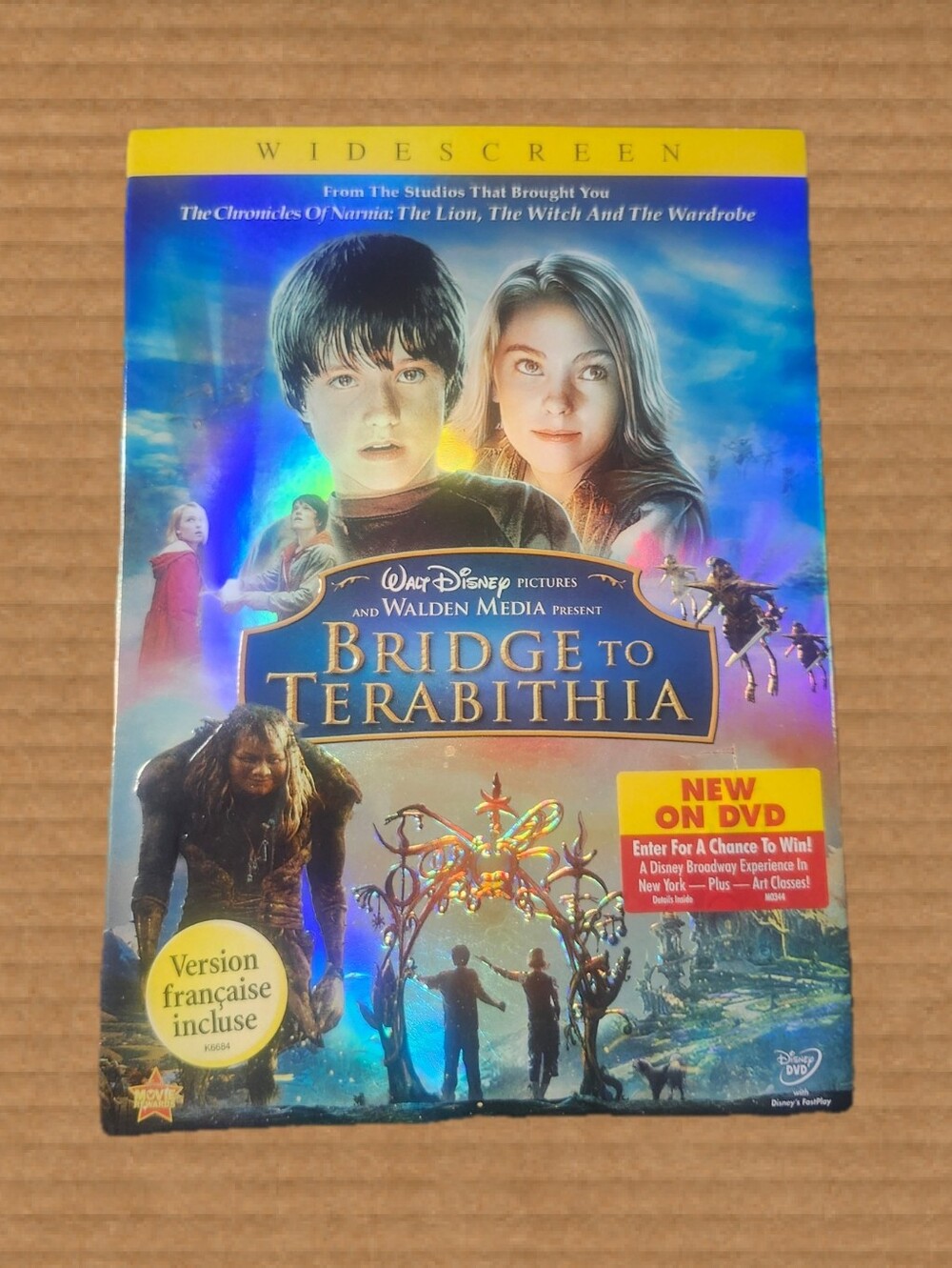 ​🎬 Bridge to Terabithia DVD (Widescreen) w/ Holographic Slipcover ✨ Disney